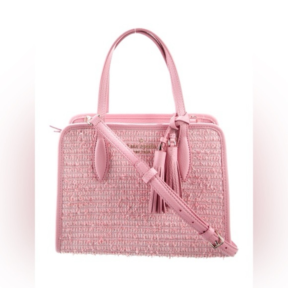 Kate Spade Rowe Summer Tweed Satchel Bag